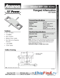 Datasheet RFP-100-1AE manufacturer Anaren
