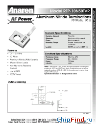 Datasheet RFP-10N50TVR manufacturer Anaren