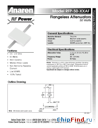 Datasheet RFP-50-10AF manufacturer Anaren
