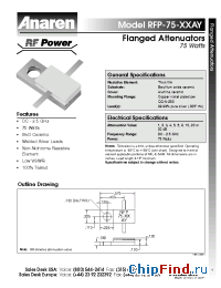 Datasheet RFP-75-10AY manufacturer Anaren