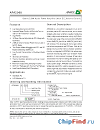 Datasheet APA2068 manufacturer Anpec