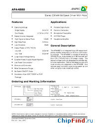 Datasheet APA4880KI-TR manufacturer Anpec