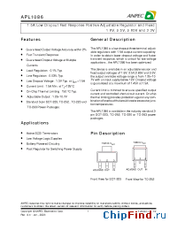 Datasheet APL1086-18FC-TU manufacturer Anpec