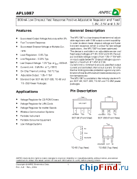 Datasheet APL1087-18EC-TR manufacturer Anpec