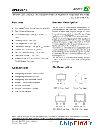 Datasheet APL1087E-18EC-TR manufacturer Anpec