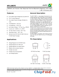 Datasheet APL1087E-UC-TR manufacturer Anpec
