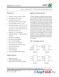 Datasheet APL5151-13B manufacturer Anpec