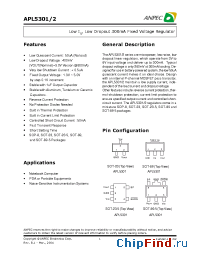 Datasheet APL5301 manufacturer Anpec