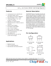 Datasheet APL5301-39A manufacturer Anpec