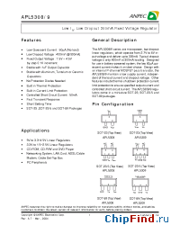 Datasheet APL5308-15DC manufacturer Anpec