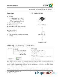 Datasheet APM2054NUC-TUL manufacturer Anpec