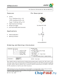 Datasheet APM2054NVC-TRL manufacturer Anpec