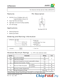 Datasheet APM2306 manufacturer Anpec