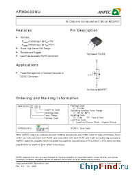 Datasheet APM3023NUC-TU manufacturer Anpec