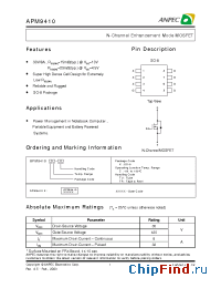 Datasheet APM9410KC-TR manufacturer Anpec