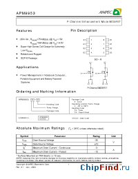 Datasheet APM9953KC-TU manufacturer Anpec