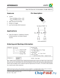 Datasheet APM9966COC-TRL manufacturer Anpec