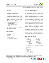 Datasheet APR3011-18A manufacturer Anpec