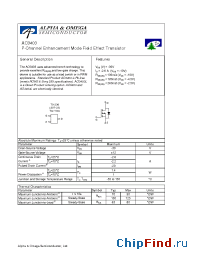 Datasheet AO3403L manufacturer Alpha&Omega