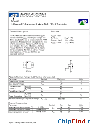 Datasheet AO4466 manufacturer Alpha&Omega