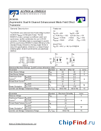 Datasheet AO4918 manufacturer Alpha&Omega