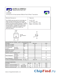 Datasheet AOD460L manufacturer Alpha&Omega