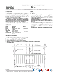 Datasheet EK10 manufacturer Apex