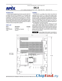 Datasheet EK13 manufacturer Apex