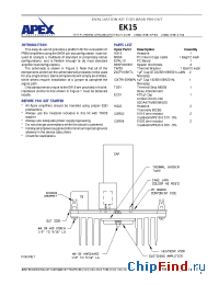 Datasheet EK15 manufacturer Apex