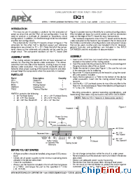 Datasheet EK21PC manufacturer Apex