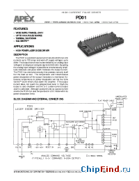 Datasheet PD01 manufacturer Apex