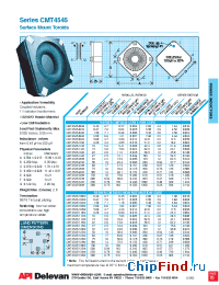 Datasheet CMT4545-00M manufacturer API Delevan