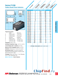 Datasheet P1330-152K manufacturer API Delevan