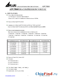 Datasheet APC5860 manufacturer Aplus