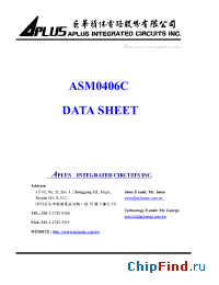 Datasheet ASM0406C manufacturer Aplus