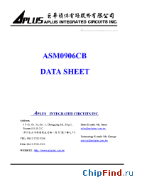 Datasheet ASM0906CB manufacturer Aplus