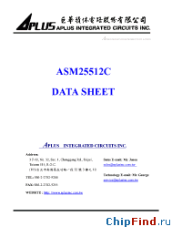 Datasheet ASM25512C manufacturer Aplus