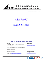 Datasheet ASM8406C manufacturer Aplus