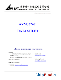 Datasheet AVM3324C manufacturer Aplus