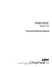Datasheet ARM1020E manufacturer ARM