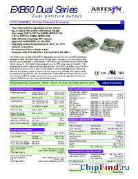 Datasheet EXB50-48D3V3-1V8 manufacturer Artesyn