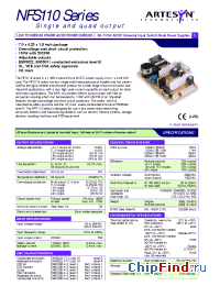 Datasheet NFS110-7605 manufacturer Artesyn