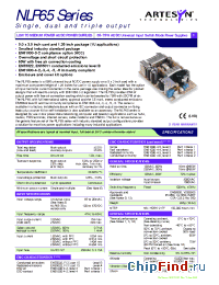 Datasheet NLP65-X608G manufacturer Artesyn