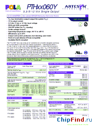 Datasheet PTH05060Y manufacturer Artesyn