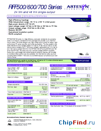 Datasheet RFF500-24S28Y manufacturer Artesyn