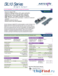 Datasheet SIL10-05W3V3-V manufacturer Artesyn