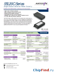Datasheet SSL20C-7605 manufacturer Artesyn