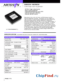 Datasheet SWG30-48S75C01 manufacturer Artesyn