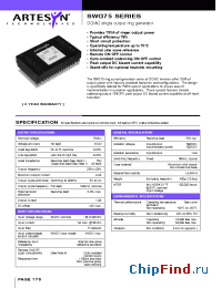 Datasheet SWG75-48S75C01 manufacturer Artesyn