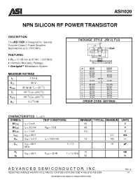 Datasheet ASI10600 manufacturer ASI